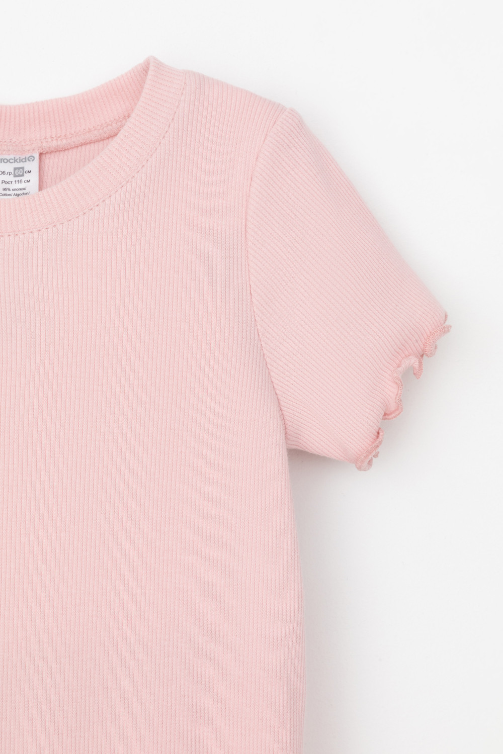 Футболка для девочки, артикул: КР 301989-1, цвет: розовый, фото 2