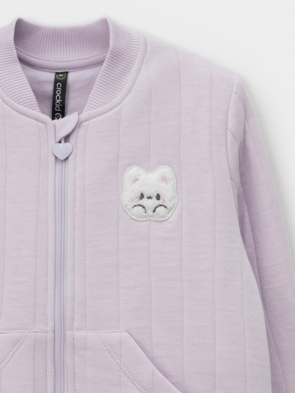 Жакет для девочки, артикул: КР 302965, цвет: фиолетовый, фото 2