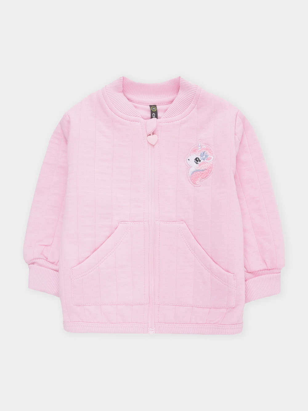 Жакет для девочки, артикул: КР 302965, цвет: светло-розовый, фото 2