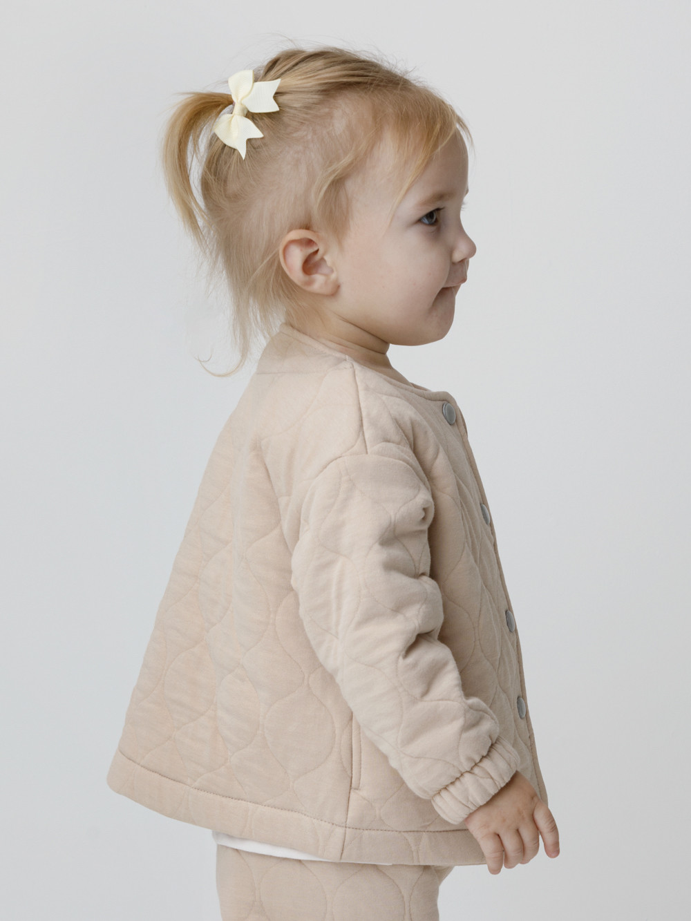 Жакет для девочки, артикул: КР 302549, цвет: бежевый, фото 3