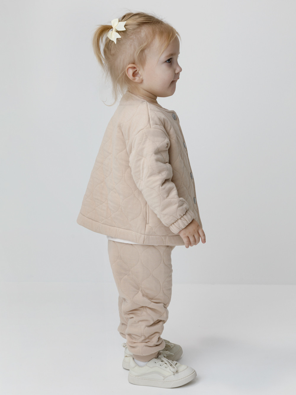 Брюки для девочки, артикул: КР 400897, цвет: бежевый, фото 3