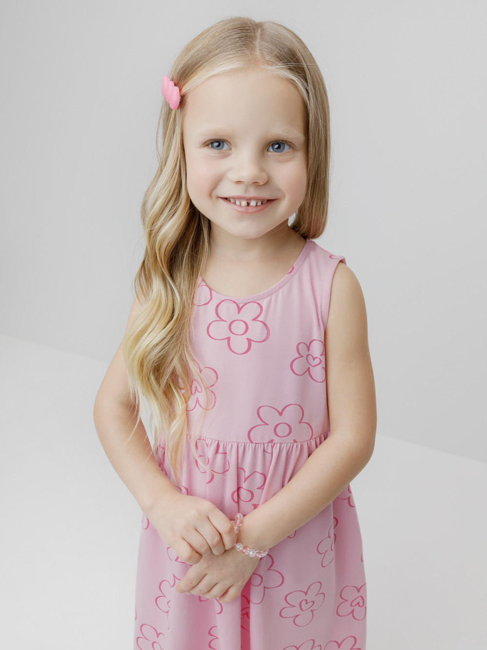 Платье для девочки, артикул: КР 5976, цвет: розовый, фото 4