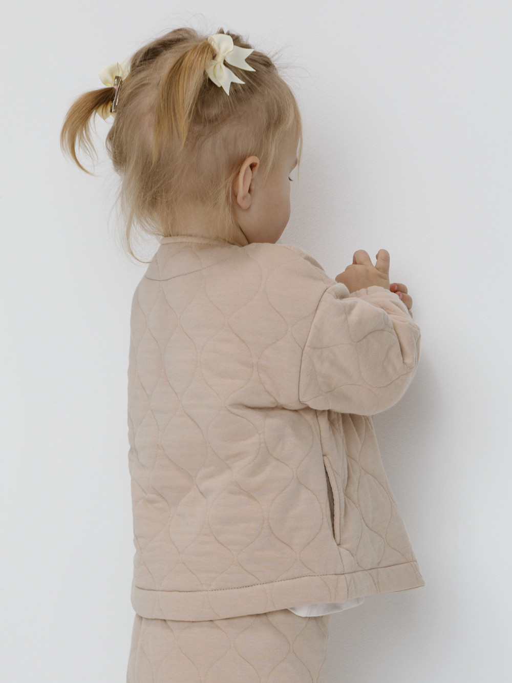 Жакет для девочки, артикул: КР 302549, цвет: бежевый, фото 4