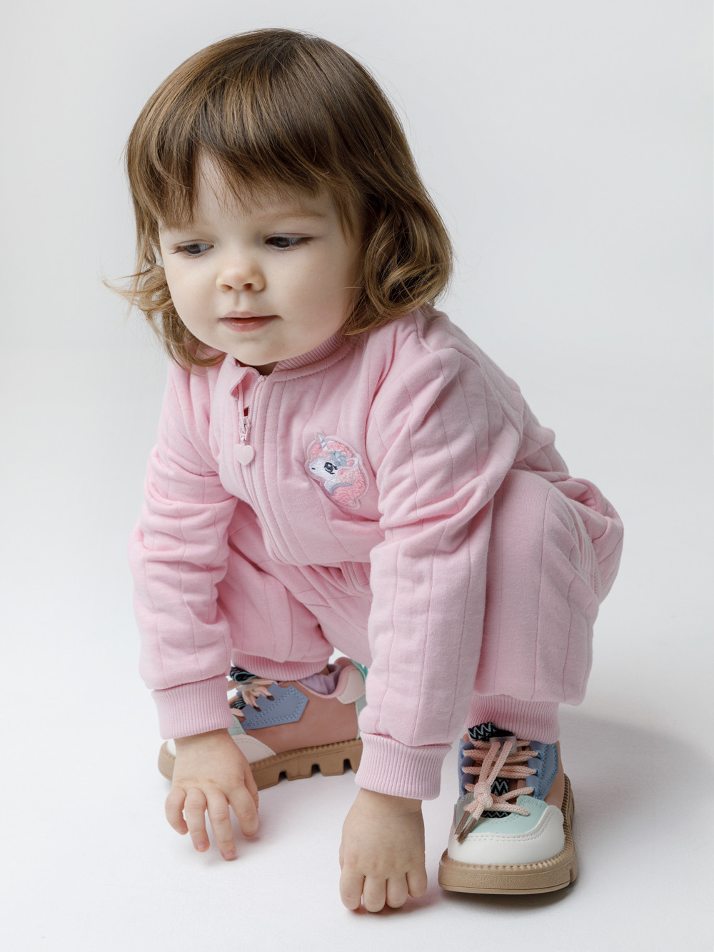 Жакет для девочки, артикул: КР 302965, цвет: светло-розовый, фото 4