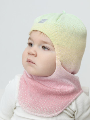 Шапка для девочки, артикул: КВ 20369, цвет: розовый