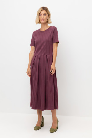 Платья женские для мам, артикул: ЕВТ 5045, цвет: бордовый