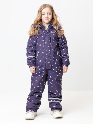 Комбинезоны утепленные для девочки, артикул: ВК 60098/н/11 ГР, цвет: бордовый