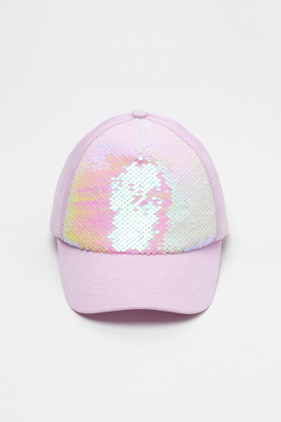 Кепка для девочки, артикул: ТК 80092, цвет: фиолетовый