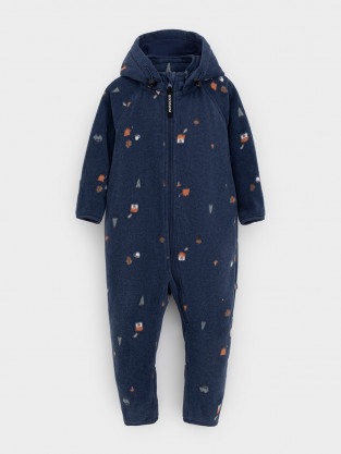 Комбинезон для мальчика, артикул: ФЛ 60009/н/4 ГР, цвет: темно-синий