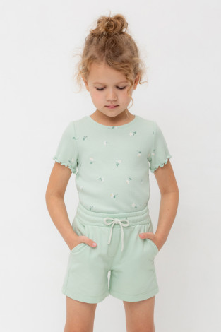 Шорты для девочки, артикул: КР 400417-1, цвет: зеленый