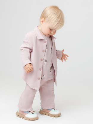 Брюки для девочки, артикул: КР 400843, цвет: розовый