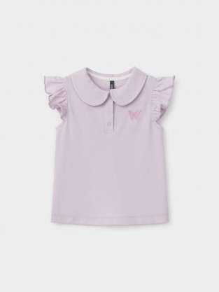 Футболка для девочки, артикул: КР 302935, цвет: фиолетовый - 2 фото