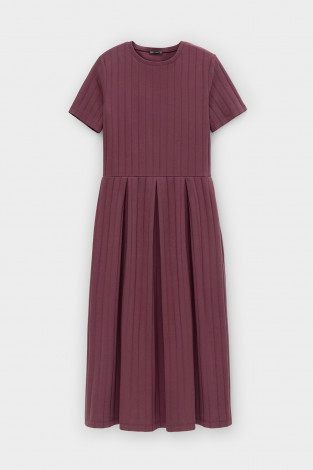 Платья женские для мам, артикул: ЕВТ 5045, цвет: бордовый - 2 фото