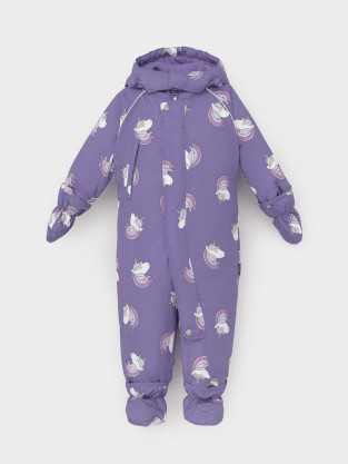 Комбинезоны утепленные для девочки, артикул: ВК 60032/н/58 Ал, цвет: фиолетовый - 2 фото