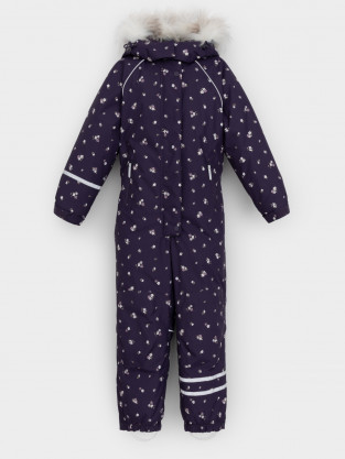 Комбинезоны утепленные для девочки, артикул: ВК 60098/н/11 ГР, цвет: бордовый - 2 фото