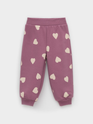 Брюки для девочки, артикул: КР 400849, цвет: бордовый - 2 фото