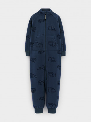 Комбинезон для мальчика, артикул: ФЛ 60005/н/9 ГР, цвет: синий - 2 фото
