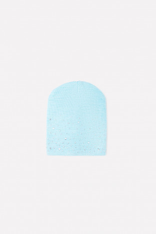 Шапка для девочки, артикул: КВ 20160/ш, цвет: бирюзовый - 2 фото