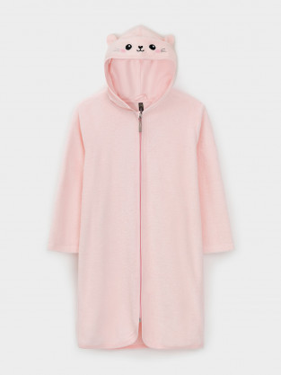 Халат для девочки, артикул: К 5801, цвет: розовый - 2 фото