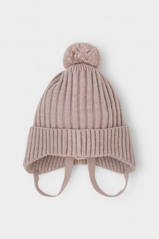 Шапка для девочки, артикул: КВ 20293/ш, цвет: бежевый - 2 фото