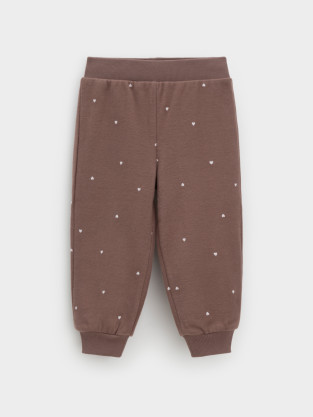 Брюки для девочки, артикул: КР 400884, цвет: кофейный - 2 фото