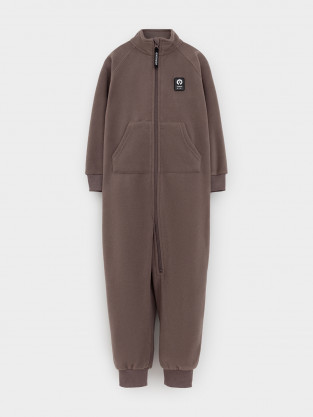 Комбинезон для мальчика, артикул: ФЛ 60006/8 ГР, цвет: коричневый - 2 фото