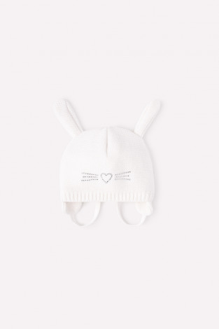 Шапка для девочки, артикул: КВ 20220/ш, цвет: белый - 2 фото