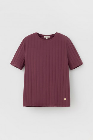 Футболки женские для мам, артикул: ЕВТ 3217, цвет: бордовый - 2 фото